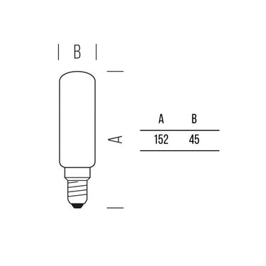 Tubolare T45 1055lm 9,5W E27 WW